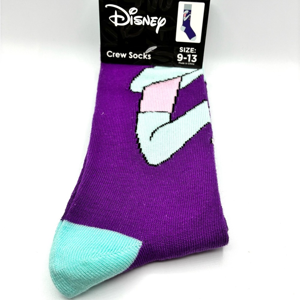 Disney Cinderella Purple and Teal Crew Socks